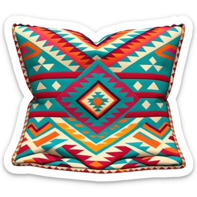 Southwestern blanket folded  sticker