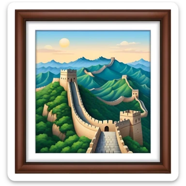 great wall of china sticker