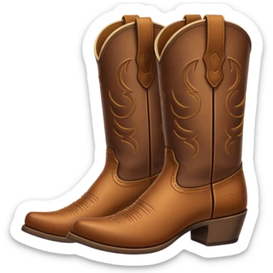 Cowboy boots sticker