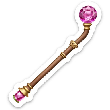 Pink mage cane sticker