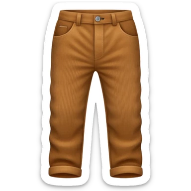Corduroy texture ridged pants sticker