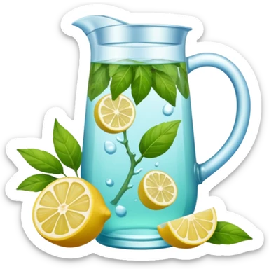 Una jarra de agua de sabor sticker