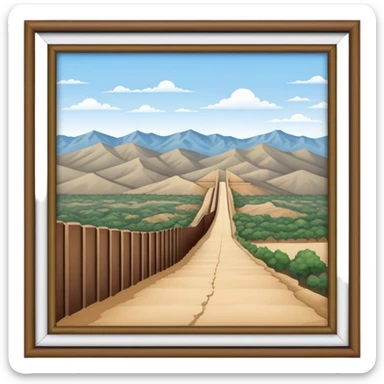 The southern us border wall sticker