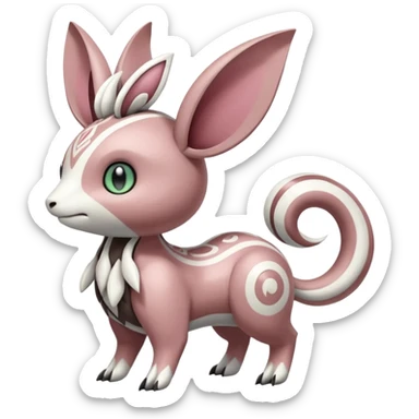 Meloetta-Vernid-Palkia-Minccino-Fionbri-Pokémon-Digimon-Fakémon-fusion-hybrid-creature sticker