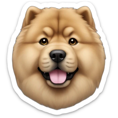 chow chow black sticker