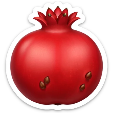 pomegranate with seeds sticker