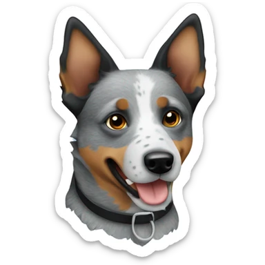 blue heeler dog sticker