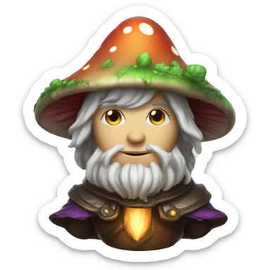 Mushroom Mage sticker