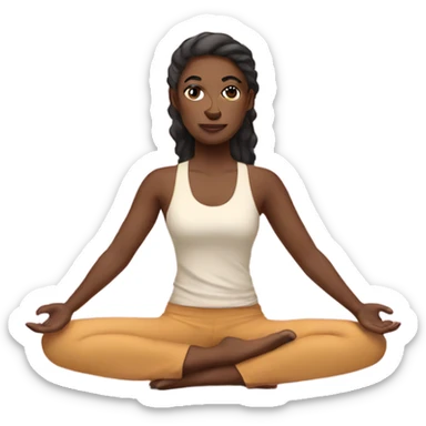 Apologetic yoga instructor  sticker