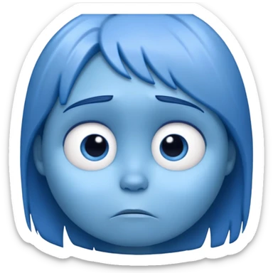 Sadness character from Inside Out movie sticker