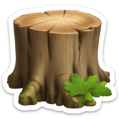 disabled tree stump sticker