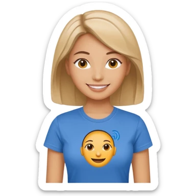 female AI supporter sticker