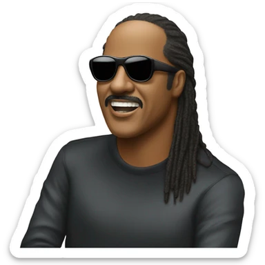 Stevie wonder but he’s not blind sticker