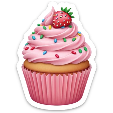 Strawberry cupcake  sticker