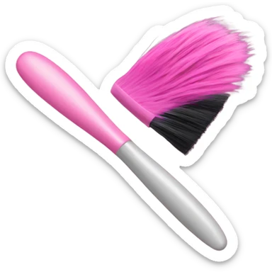 pink hair dye brush sticker