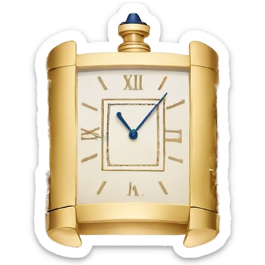 Gold Cartier Tank Watch  sticker