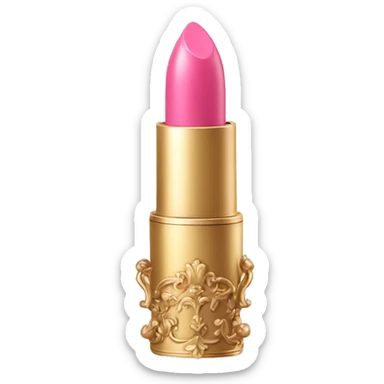 vintage rococo pink lipstick  sticker