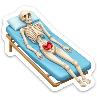 
a full-length human figure, in a lying position, with signs of death sticker