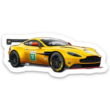 Hiperrealista Aston Martin F1 de Fernando Alonso sticker