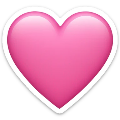 Pink heart sticker