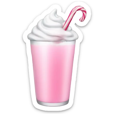 Pastell pink asthetic clean Christmas drink sticker