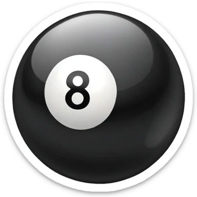 an 8 ball sticker