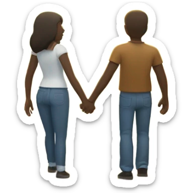 outdoor hug under clear sky sticker