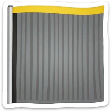Football referee yellow flag sticker