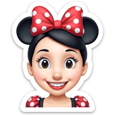 Minnie Mouse smiling sticker