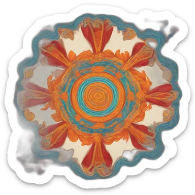 offering tibetan scarf sticker