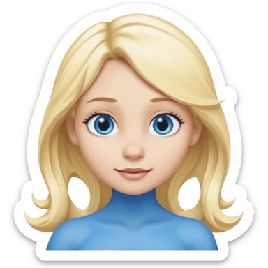 Smurfette sticker