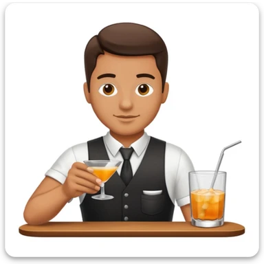 bartender mixing drinks sticker