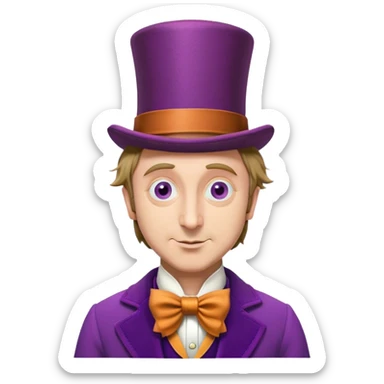 Willy wonka  sticker