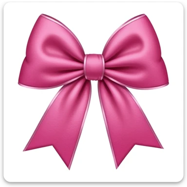 sakura bow with velvet texture sticker