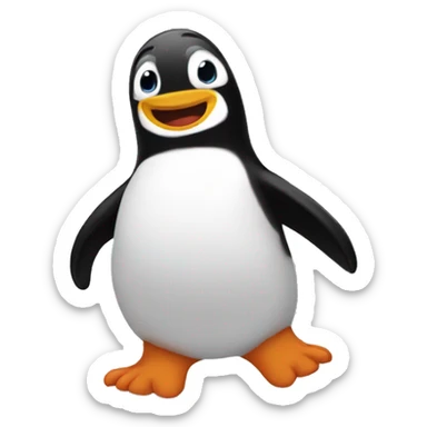 Happy feet sticker