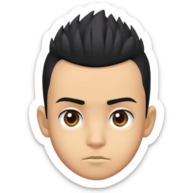 Kirkouk head (young boy with tiny mohawk) sticker