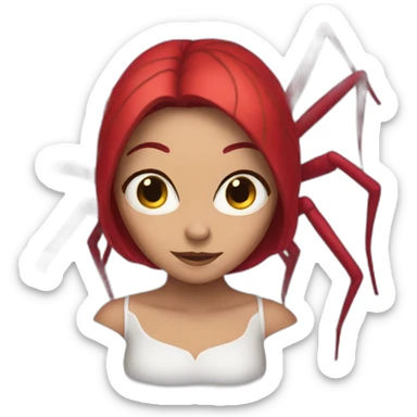 Spider girl sticker