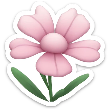Pastel pink flowers sticker