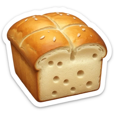 Salt bread 3d aesthetic sticker