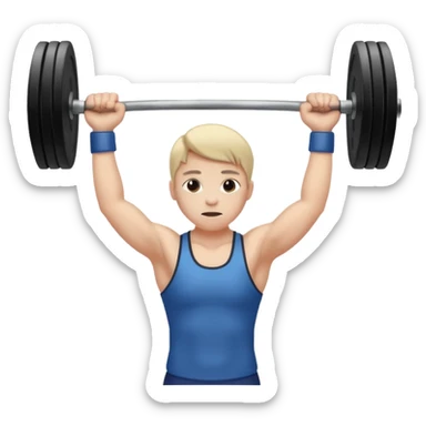 weight lifting sticker