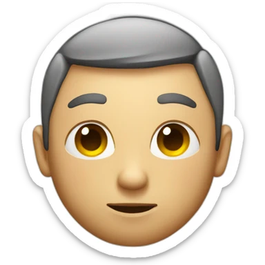 man with a large round circle for a tummy sticker