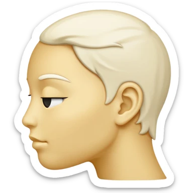 silhouette ivory sticker