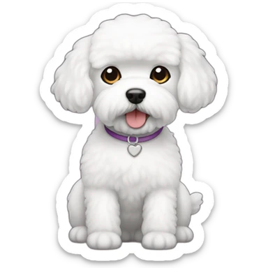 bichon frise sticker