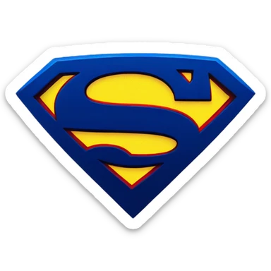 Superman Symbol Soft Edge sticker