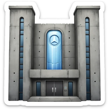 The dark building of the vodka  sticker