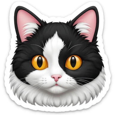 Tuxedo cat sticker