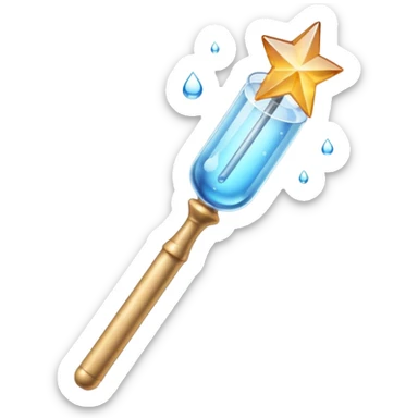 magic wand water 
 sticker