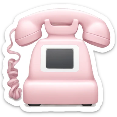 pale pink phone sticker