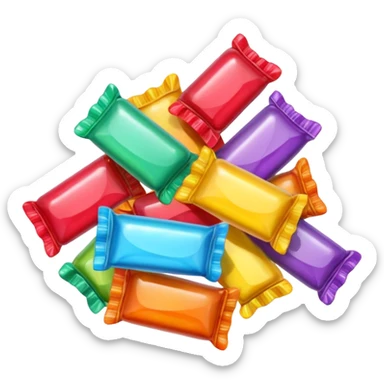 wrapped hard candy sticker