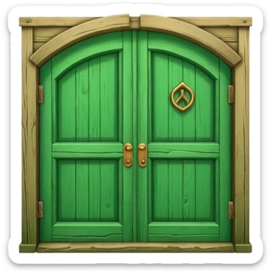 doende verde sticker